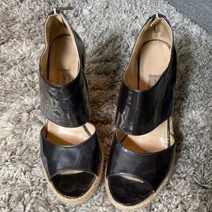 Jimmy Choo Platform Wedges Navy